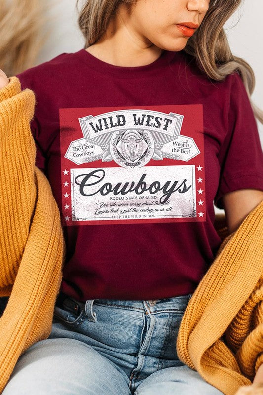 Wild West Cowboys Graphic T Shirts