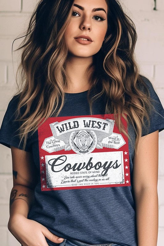 Wild West Cowboys Graphic T Shirts