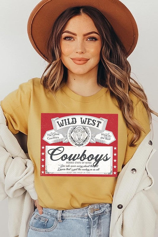 Wild West Cowboys Graphic T Shirts