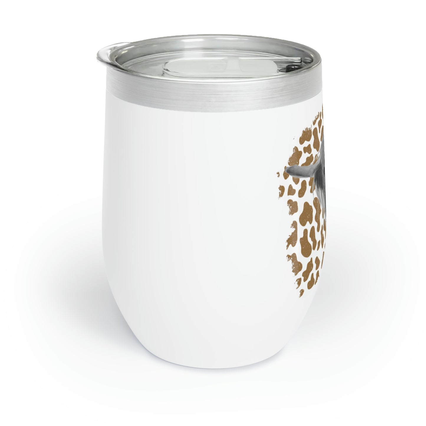 Highland Cow Print Wine Tumbler